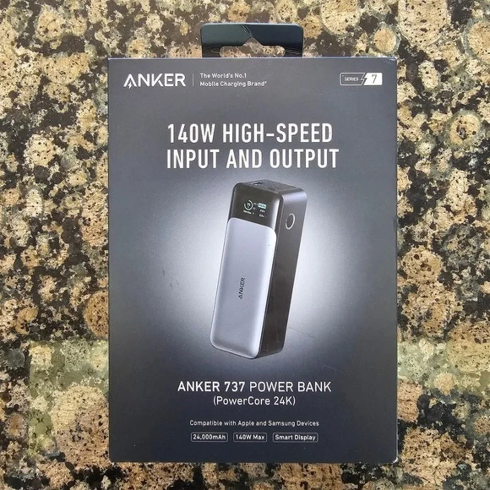 New! Anker 737 Portable Power Bank 140W GaN 24000mAh Battery Pack Phone Charger